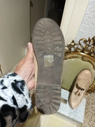 Mocasines beige/rosa talla 38