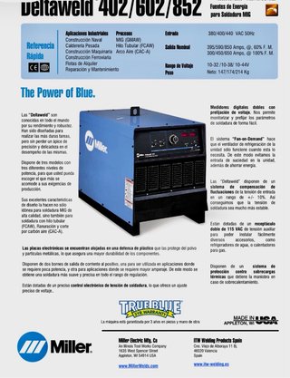 Soldadora hilo refrigerada MILLER 602 🇺🇸