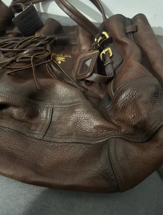 Borsa Prada Marrone in Pelle