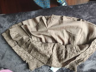 Falda Stradivarius marrón