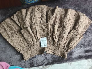 Falda Stradivarius marrón