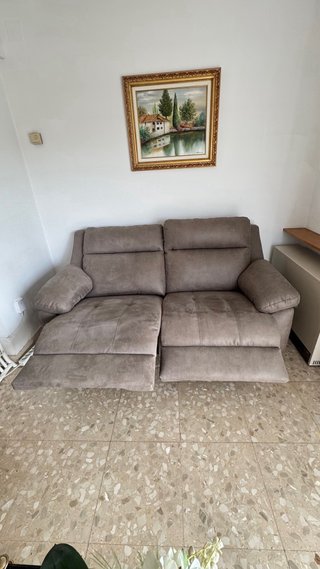 Sofá Eléctrico Reclinable Beige