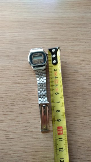 Reloj Creston LCD de pulsera vintage