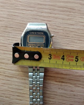 Reloj Creston LCD de pulsera vintage