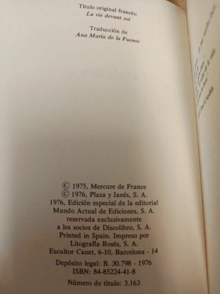 La vida ante sí