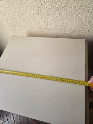 Mesa auxiliar madera cruda