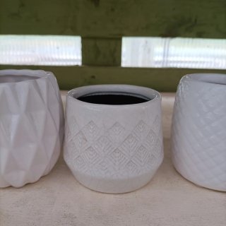 Set 5 Mini Vasi Ceramica Decorata
