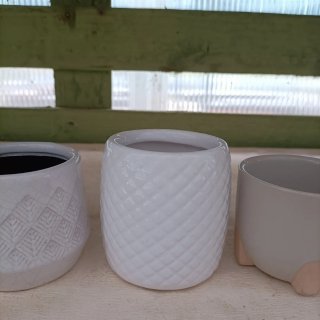 Set 5 Mini Vasi Ceramica Decorata