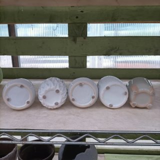 Set 5 Mini Vasi Ceramica Decorata