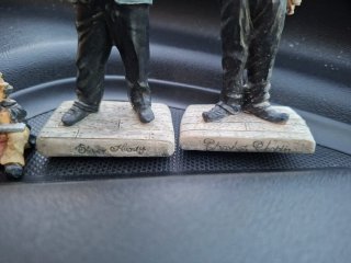 Figuras de porcelana Laurel y Hardy