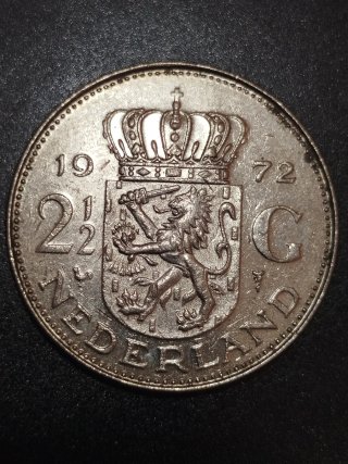 Moneda Holanda 2 1/2 Cent 1972