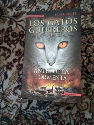 Lote 8 libros los gatos guerreros