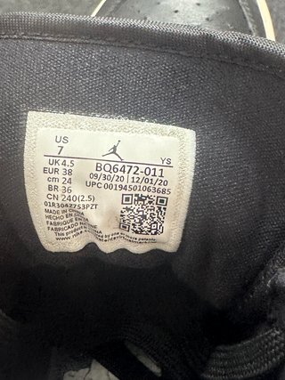 Nike Jordan 1 Mid 38 Nero Bianco