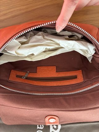Bolso de piel Dayadays naranja