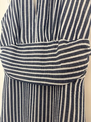Vestido rayas azul y blanco