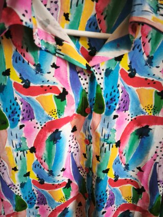 Camisa estampada pinceladas