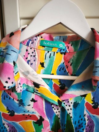 Camisa estampada pinceladas