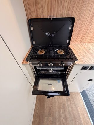 Cocina de camping INCASA 2 fuegos y horno