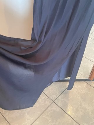 Abito lungo smanicato nero