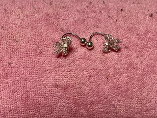 Pendientes Plata Ley Lazo Amalvier