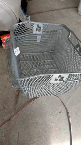 Cesta trasera de malla para bicicleta