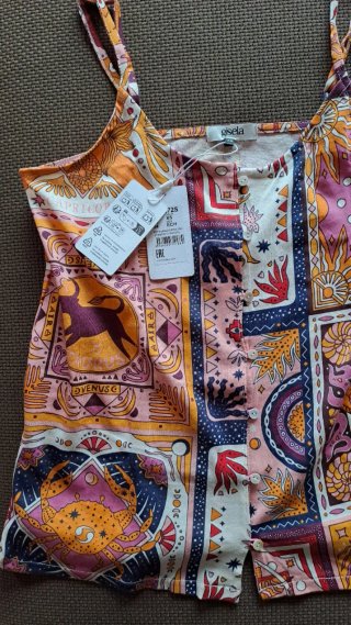 Pijama Verano Mujer XS/34/6 Multicolor/Rosa