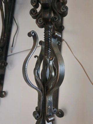 Apliques Antorcha Fachada Metal Cristal