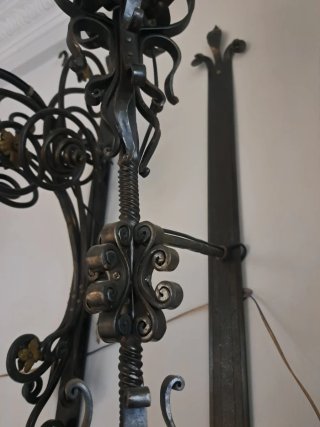 Apliques Antorcha Fachada Metal Cristal