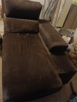 Sofá Chaiselongue Marrón