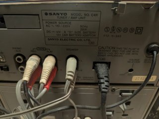 Boombox Sanyo C4 Cassette Radio Vintage