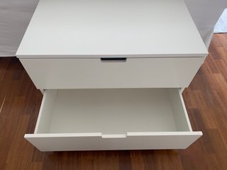 Cómoda NORDLI 2 cajones IKEA blanca