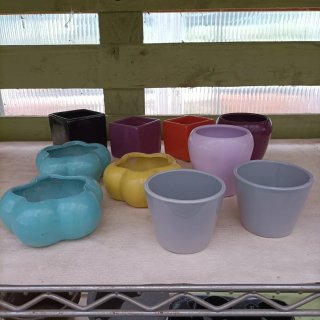 Set 10 Mini Vasi Ceramica Colorati