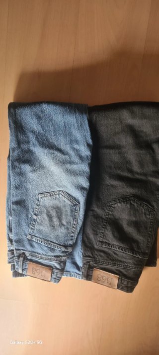 Pantalones Stradivarius Azul y Gris