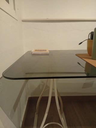 Mesa escritorio cristal