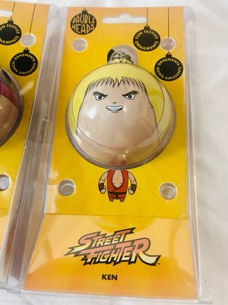 Bolas Navidad Street Fighter Ryu y Ken