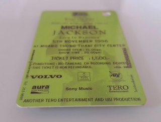Entrada Michael Jackson Tailandia 1996