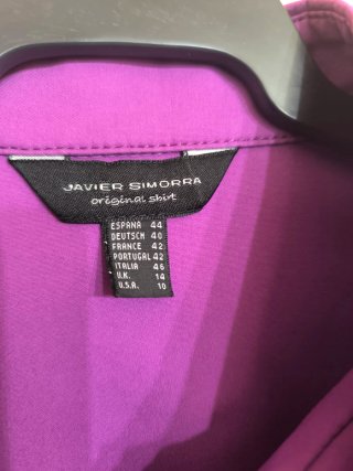 Camisa Javier Simorra Morada Cremallera