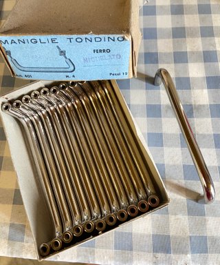 12 Maniglie Tondino di metallo