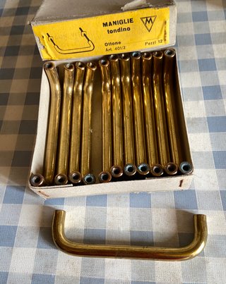 12 Maniglie Tondino di metallo