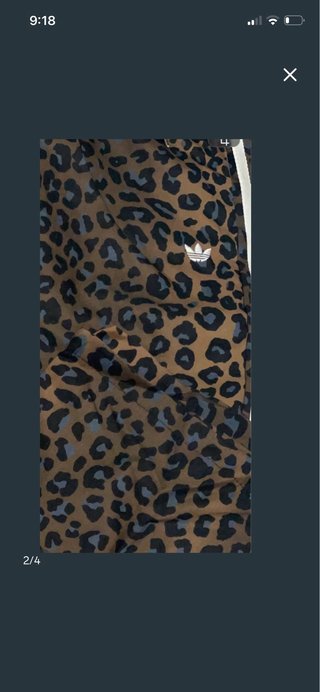 Pantalón Adidas Estampado Leopardo Talla M