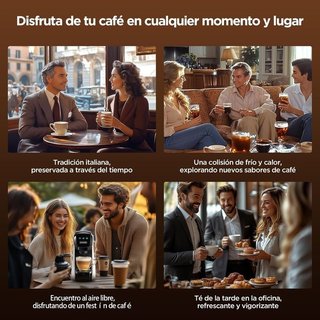 Cafetera multicápsulas 5en1 CAPXSNOB negra NUEVO