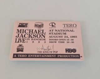 Entrada Michael Jackson Dangerous Tour Bangkok