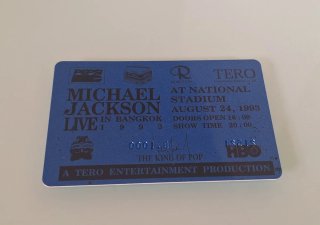Entrada Michael Jackson Dangerous Tour Bangkok