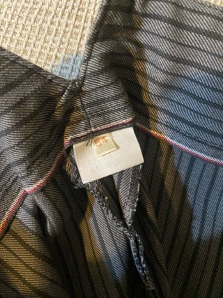 Pantalones de traje flamenco negros, de rayas,
