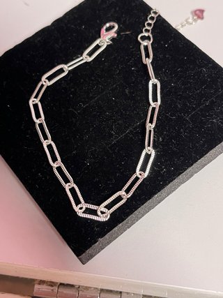 Pulsera Plata Ley Diseño Anclajes