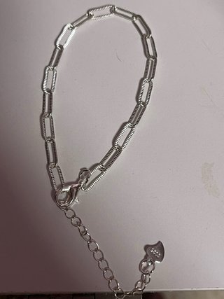 Pulsera Plata Ley Diseño Anclajes