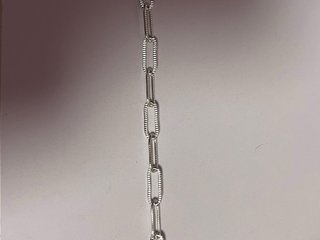 Pulsera Plata Ley Diseño Anclajes