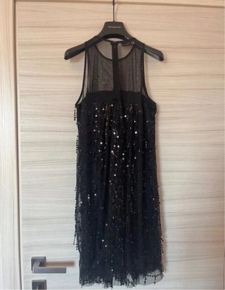Vestito nero con paillettes