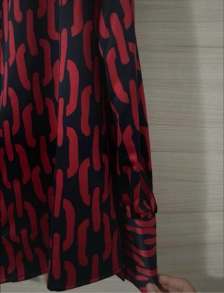 Camicia fantasia catena rossa e nera