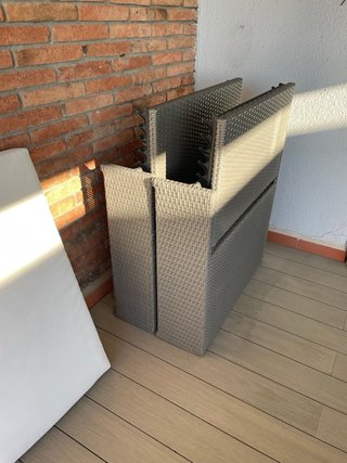 Conjunto Ratan Terraza 2 Sofas y Mesa